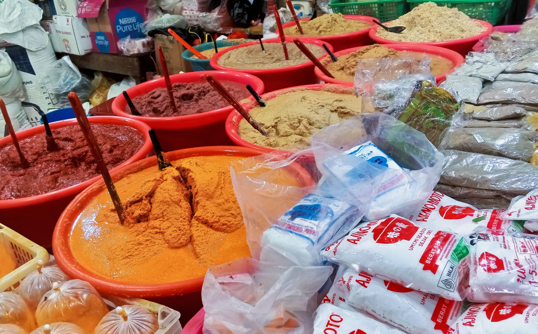 Asian street food culinary preparation
