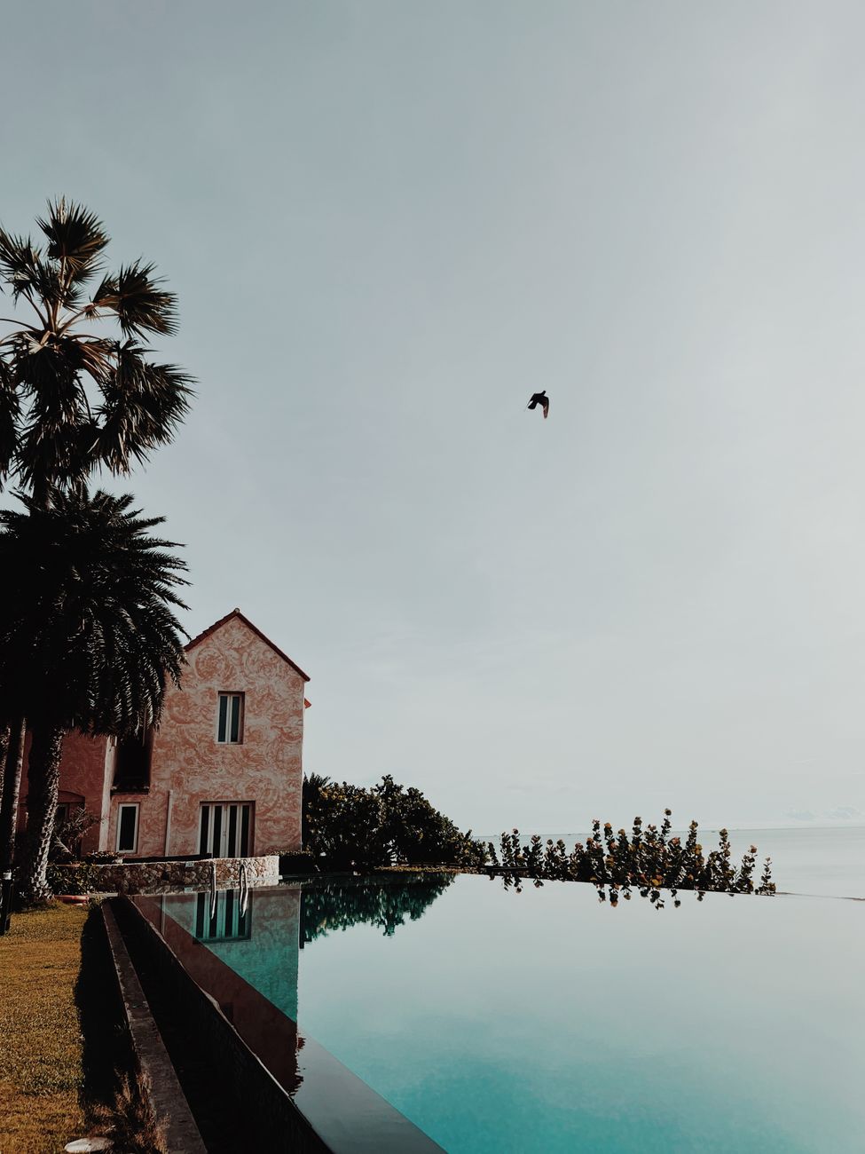 Luxury private villa resort view
